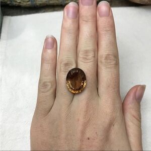 20.90 carat Natural Brown Topaz 19x15mm Oval Cut
Faceted Gemstone, Large stone